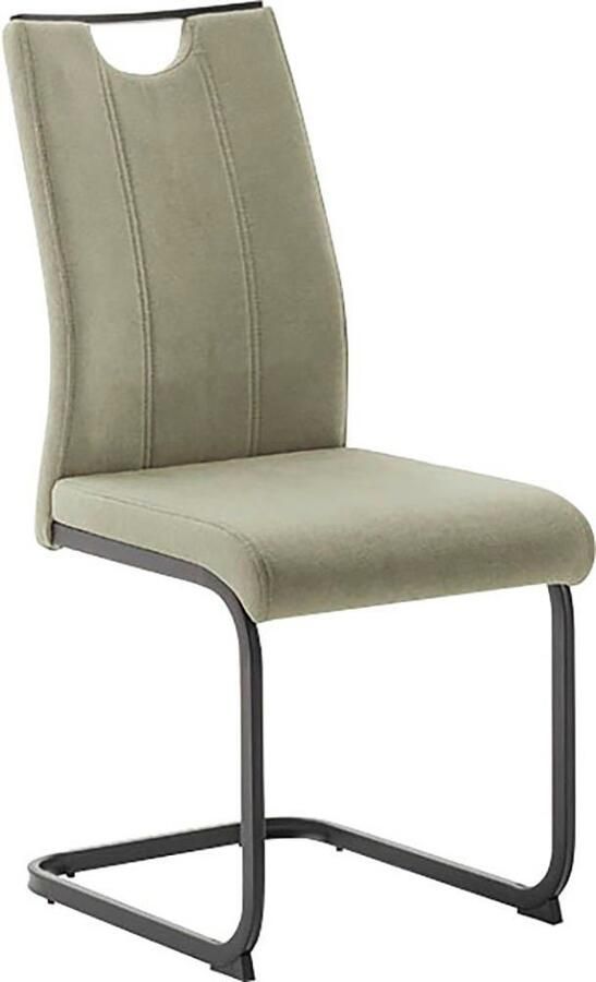 MCA furniture Vrijdragende stoel MCA DERESINA sledestoel met handgreep (4-set) schommelstoelen met handgreep comfort zithoogte van ca. 48 cm - Foto 2