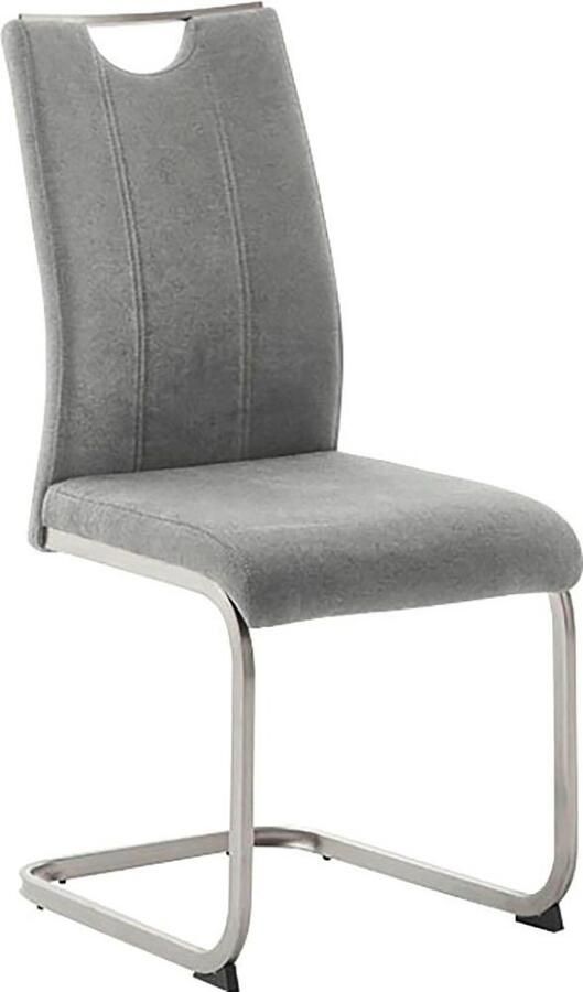 MCA furniture Vrijdragende stoel MCA DERESINA sledestoel met handgreep (4-set) schommelstoelen met handgreep comfort zithoogte van ca. 48 cm