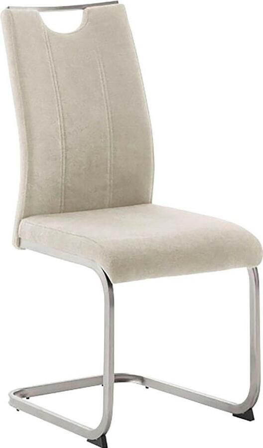 MCA furniture Vrijdragende stoel MCA DERESINA sledestoel met handgreep (4-set) schommelstoelen met handgreep comfort zithoogte van ca. 48 cm