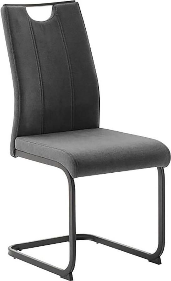 MCA furniture Vrijdragende stoel MCA DERESINA sledestoel met handgreep (4-set) schommelstoelen met handgreep comfort zithoogte van ca. 48 cm - Foto 2