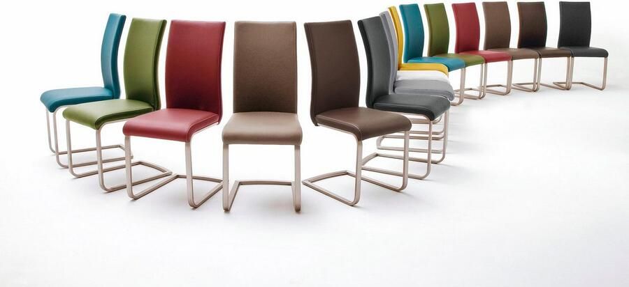 MCA furniture Vrijdragende stoel Paulo 1 Stoel belastbaar tot 120 kg (set 4 stuks) - Foto 4