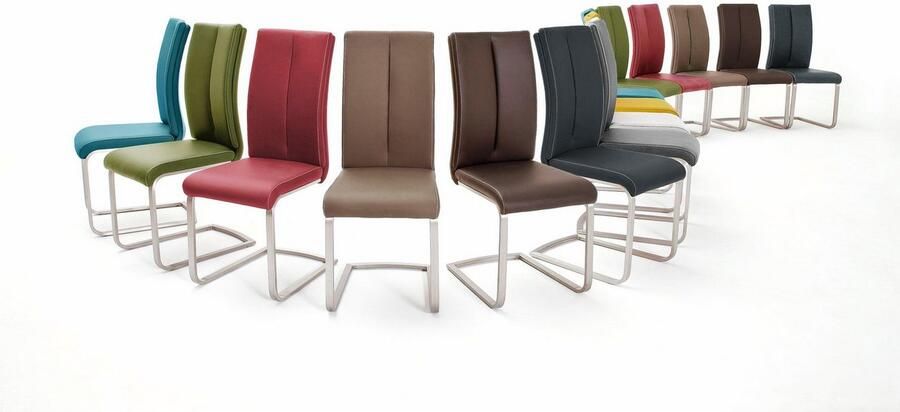 MCA furniture Vrijdragende stoel Paulo 2 Stoel belastbaar tot 120 kg (4 stuks)