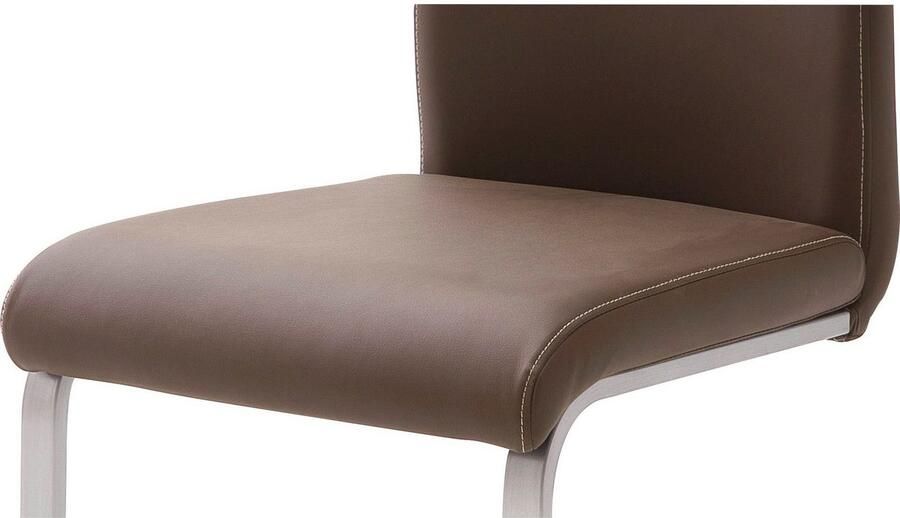 MCA furniture Vrijdragende stoel Paulo Stoel belastbaar tot 120 kg (set 4 stuks) - Foto 3