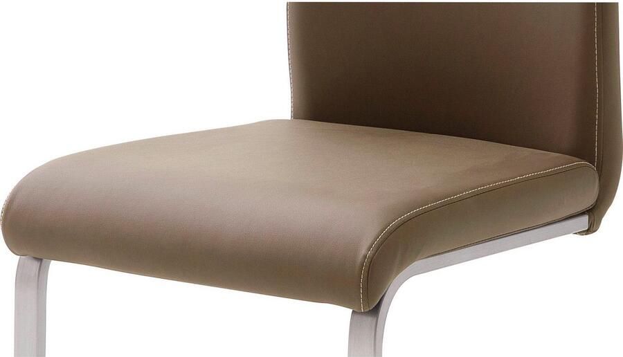 MCA furniture Vrijdragende stoel Paulo Stoel belastbaar tot 120 kg (set 4 stuks) - Foto 5