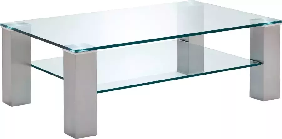 Sluit een verzekering af Krijger ijs MCA furniture Salontafel Asta Glazen tafel met veiligheidsglas belastbaar  tot 20 kg - Meubels.com