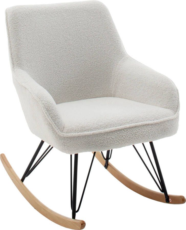 MCA furniture Schommelstoel Oran Stoel met beugelpoten met armleuning tot 120 kg belastbaar comfortzithoogte 49 cm - Foto 4