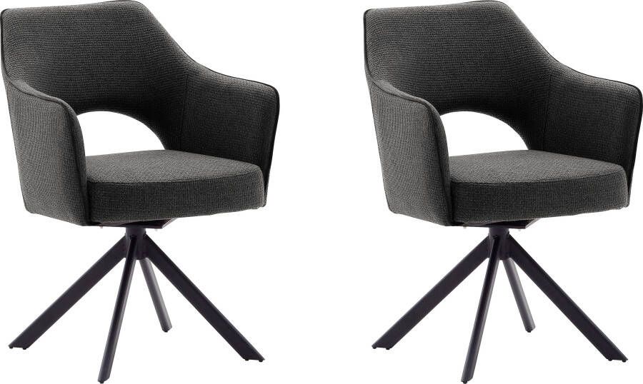 MCA furniture Stoel met 4 poten Tonala (2-set) 180° draaibaar belastbaarheid 120 kg zithoogte ca. 49 cm (2 stuks) - Foto 6