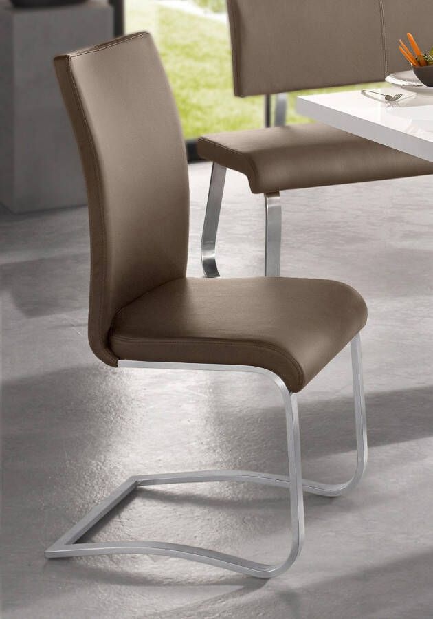MCA furniture Vrijdragende stoel Arco set van 2 4 en 6 stuks stoel belastbaar tot 130 kg (set) - Foto 1
