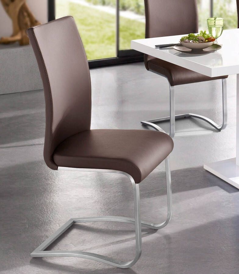 MCA furniture Vrijdragende stoel Arco set van 2 4 en 6 stuks stoel belastbaar tot 130 kg (set) - Foto 1