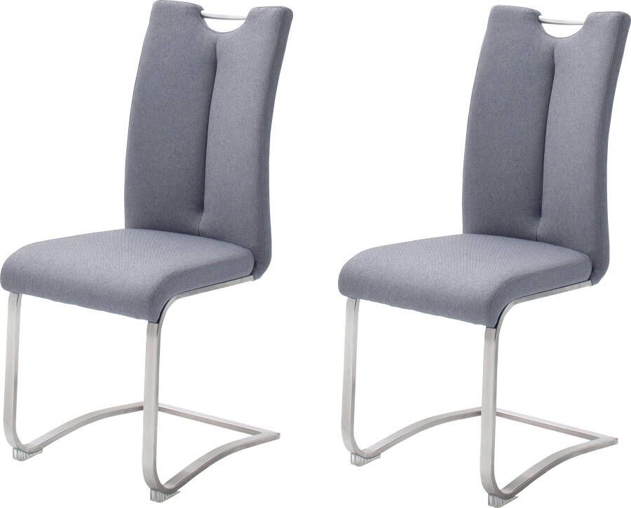 MCA furniture Vrijdragende stoel Artos XL set van 2 stoel met handgreep belastbaar tot 140 kg (set 2 stuks) - Foto 5