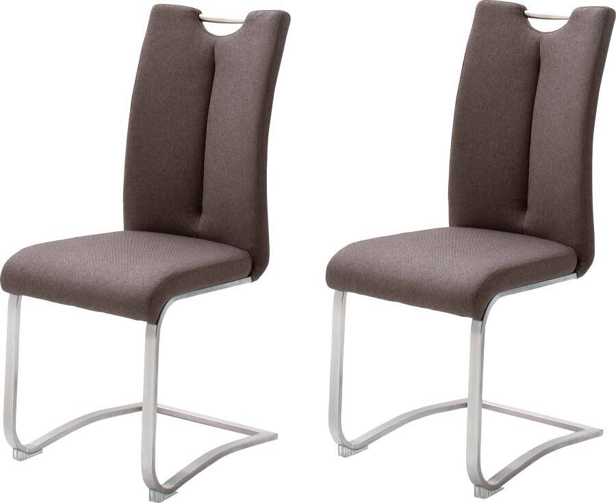 MCA furniture Vrijdragende stoel Artos XL set van 2 stoel met handgreep belastbaar tot 140 kg (set 2 stuks) - Foto 4