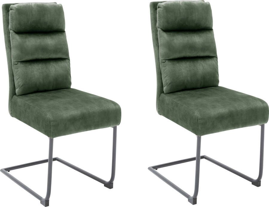 MCA furniture Vrijdragende stoel Lampang set van 2 stoel met bekleding in vintage-look belastbaar tot 120 kg (set 2 stuks) - Foto 4