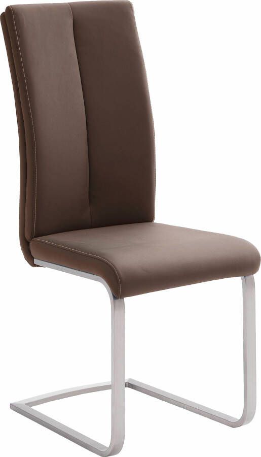 MCA furniture Vrijdragende stoel Paulo 2 Stoel belastbaar tot 120 kg (set 4 stuks)
