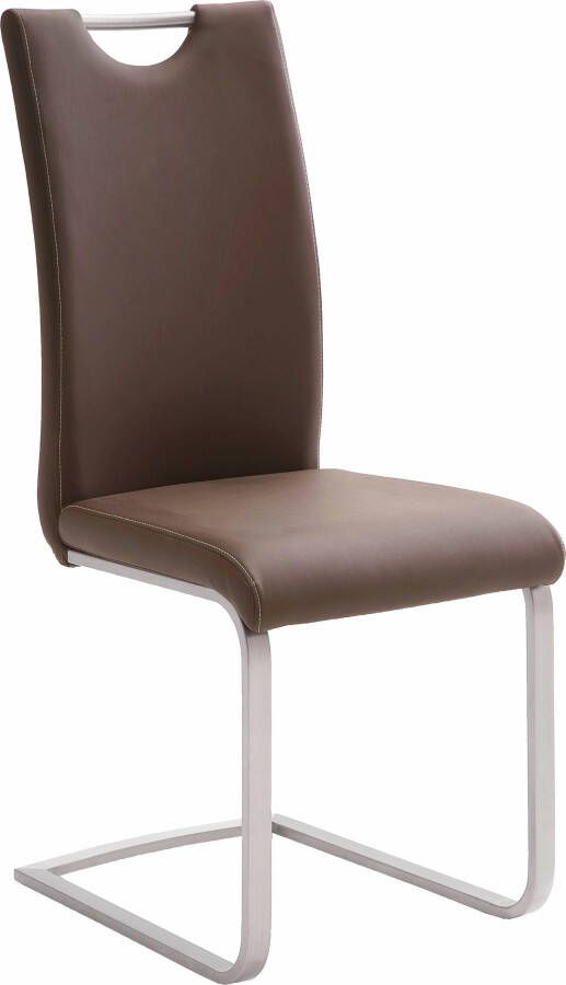 MCA furniture Vrijdragende stoel Paulo Stoel belastbaar tot 120 kg (set 4 stuks) - Foto 6
