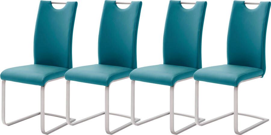 MCA furniture Vrijdragende stoel Paulo Stoel belastbaar tot 120 kg (set 4 stuks)