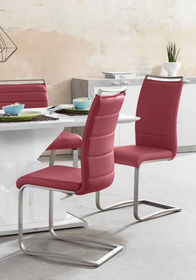MCA furniture Vrijdragende stoel Pescara Stoel belastbaar tot 120 kg (set 2 stuks) - Foto 6