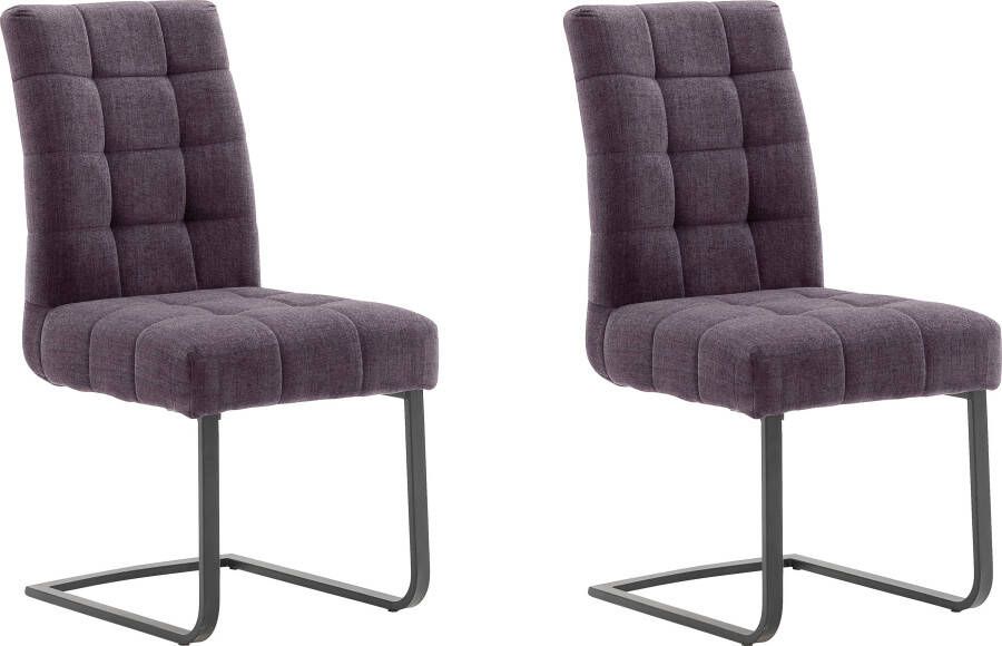MCA furniture Vrijdragende stoel Salta met aqua clean bekleding (set 2 stuks) - Foto 1