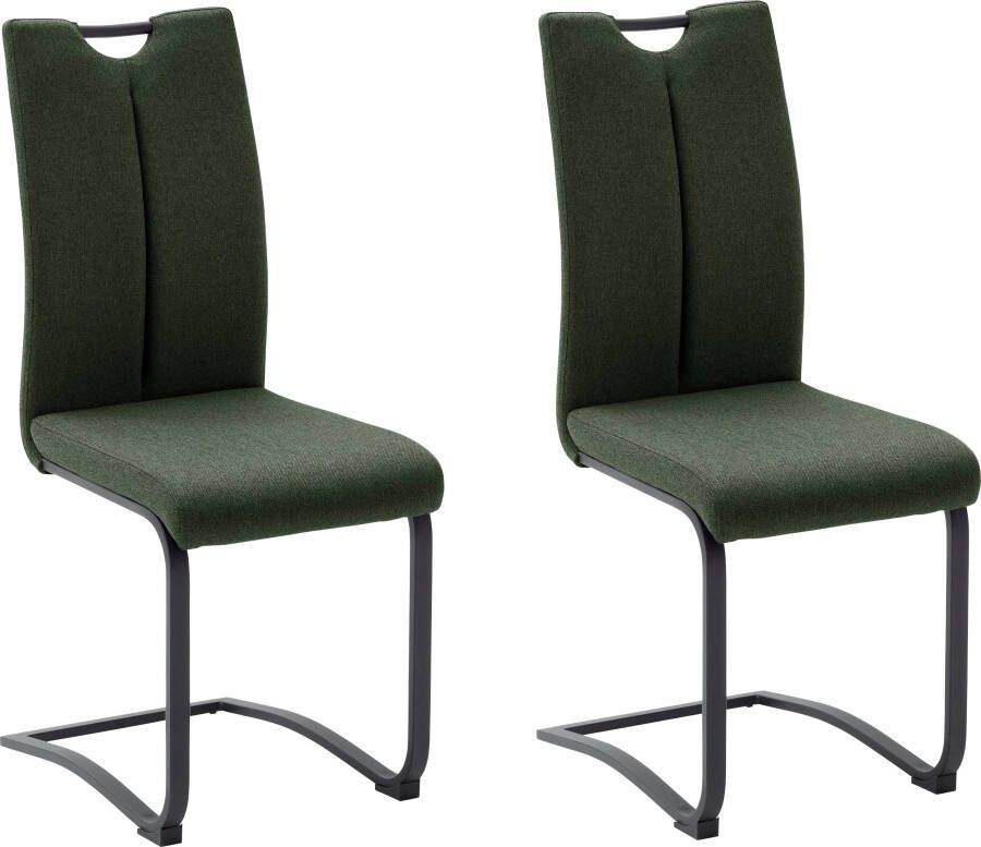 MCA furniture Vrijdragende stoel Zambia set van 4 stoel met bekleding en handgreep belastbaar tot 120 kg (set 4 stuks) - Foto 5