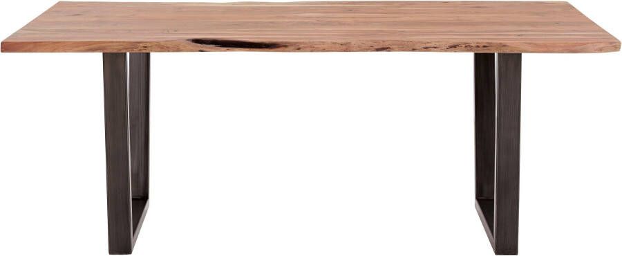 MCA living Eettafel CALABRIA Massief hout in boomstam-look - Foto 9