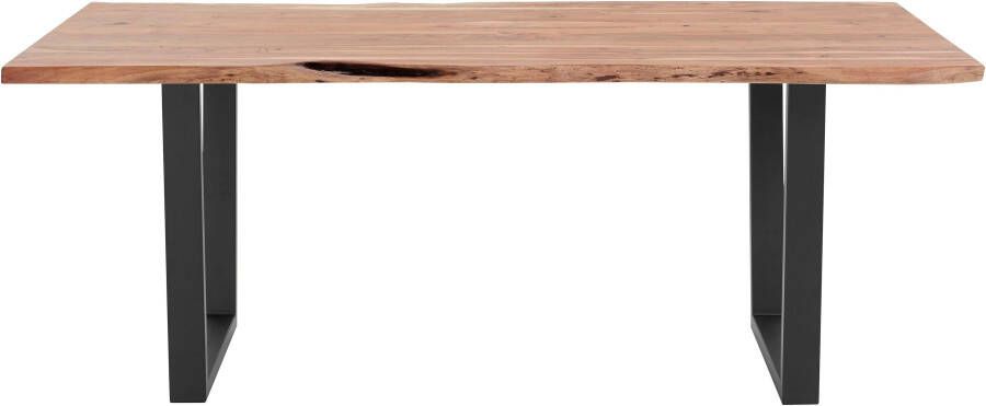 MCA living Eettafel CALABRIA Massief hout in boomstam-look - Foto 9