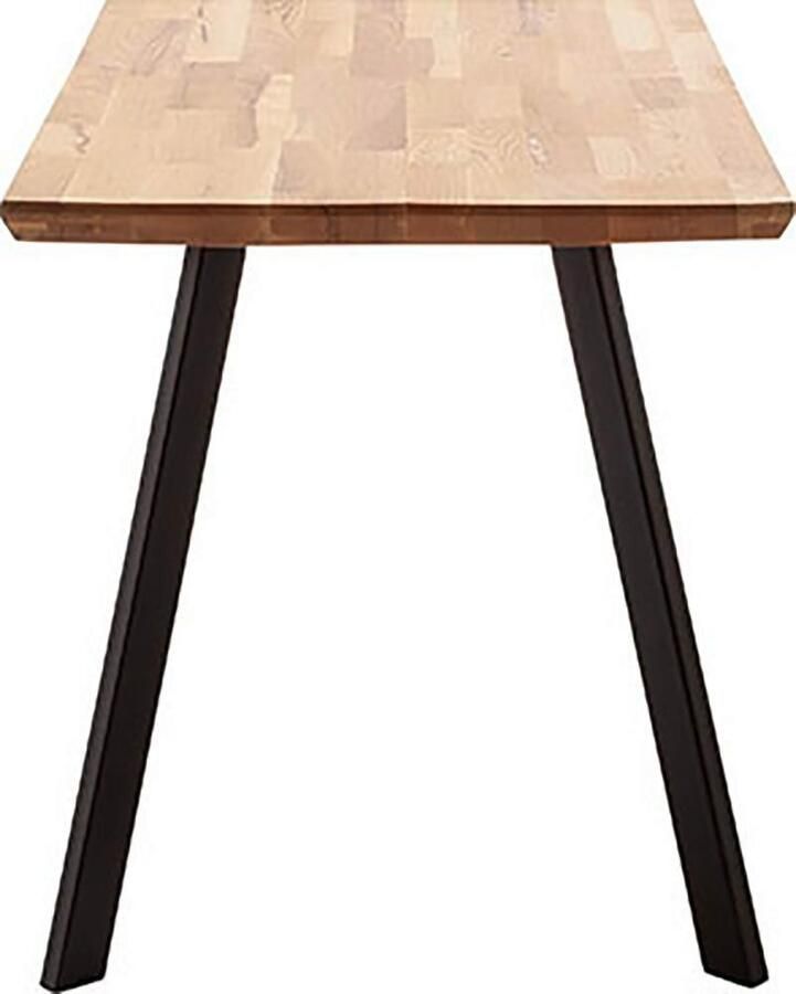 MCA living Eettafel Zeballos TOPSELLER! Tafelblad van Zerreiche Zwitserse rand belastbaar tot 100 kg (1 stuk) - Foto 2