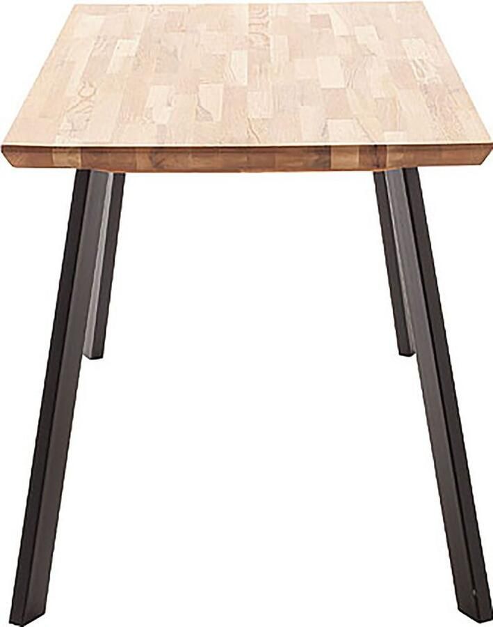 MCA living Eettafel Zeballos TOPSELLER! Tafelblad van Zerreiche Zwitserse rand belastbaar tot 100 kg (1 stuk)