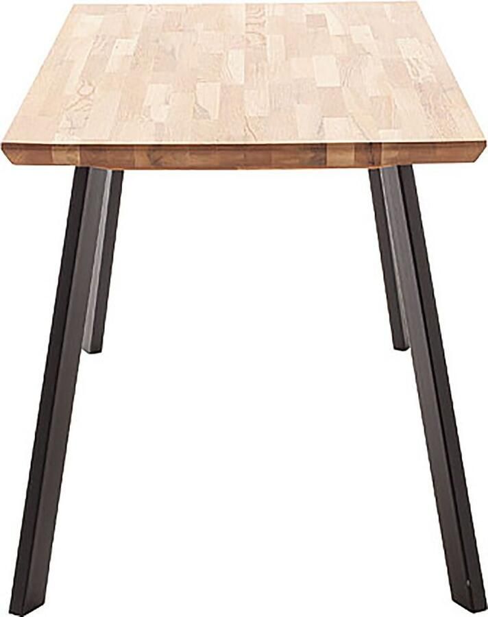 MCA living Eettafel Zeballos TOPSELLER! Tafelblad van Zerreiche Zwitserse rand belastbaar tot 100 kg (1 stuk)