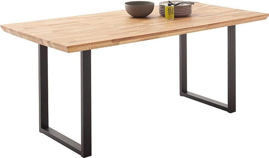 MCA living Eettafel Zeballos TOPSELLER! U-frame van poedercoated metaal blad van zerreiche (1 stuk) - Foto 3