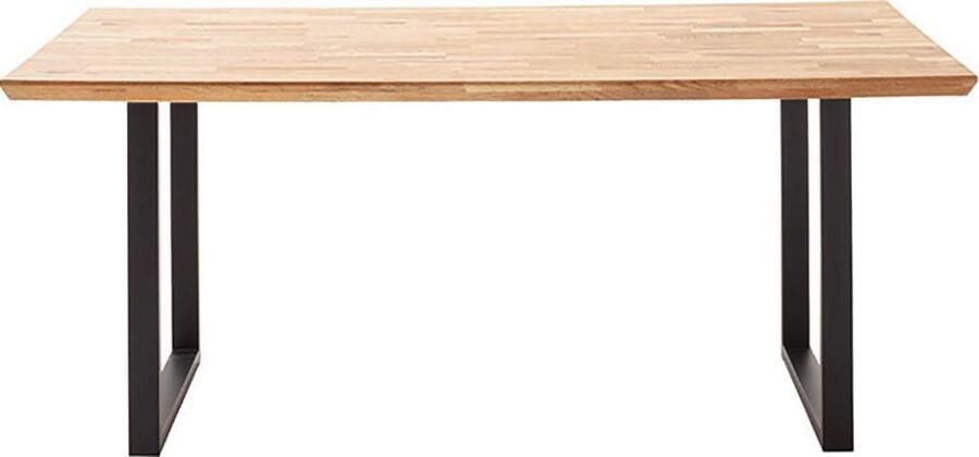 MCA living Eettafel Zeballos TOPSELLER! U-frame van poedercoated metaal blad van zerreiche (1 stuk) - Foto 4