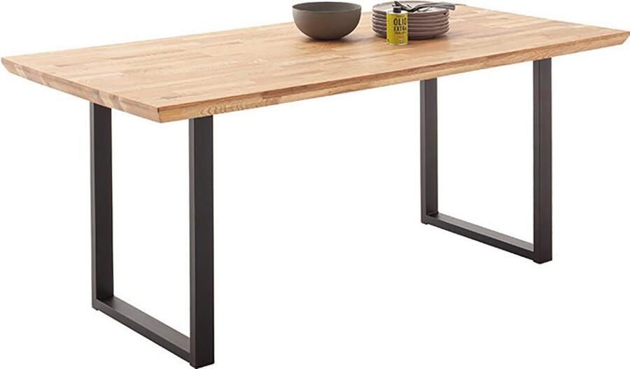 MCA living Eettafel Zeballos TOPSELLER! U-frame van poedercoated metaal blad van zerreiche (1 stuk) - Foto 3