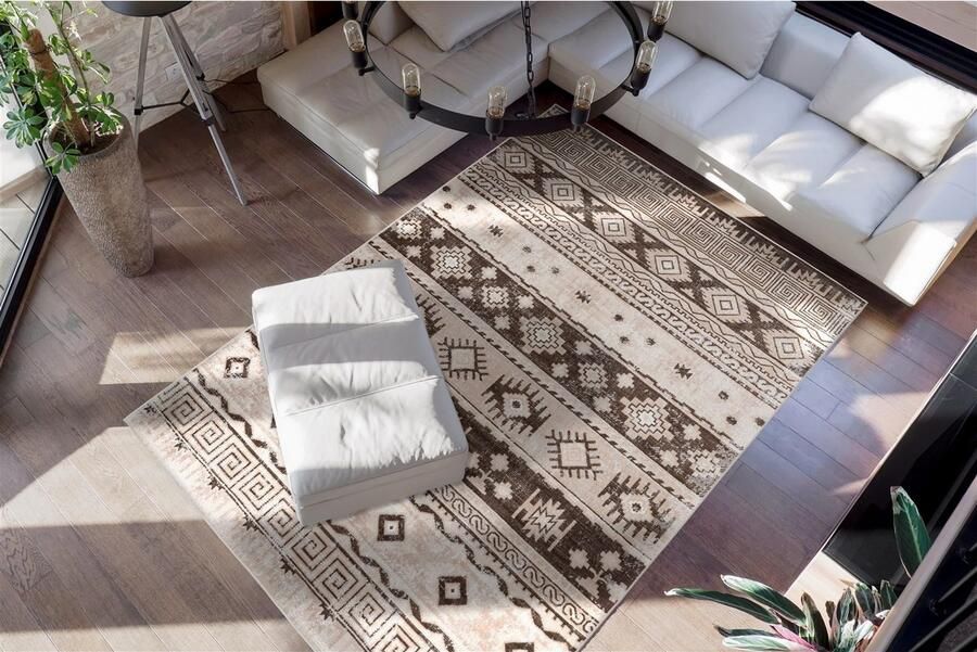 Me gusta Vloerkleed Ariya 325 Vlakke pool afgehecht woonkamer - Foto 3