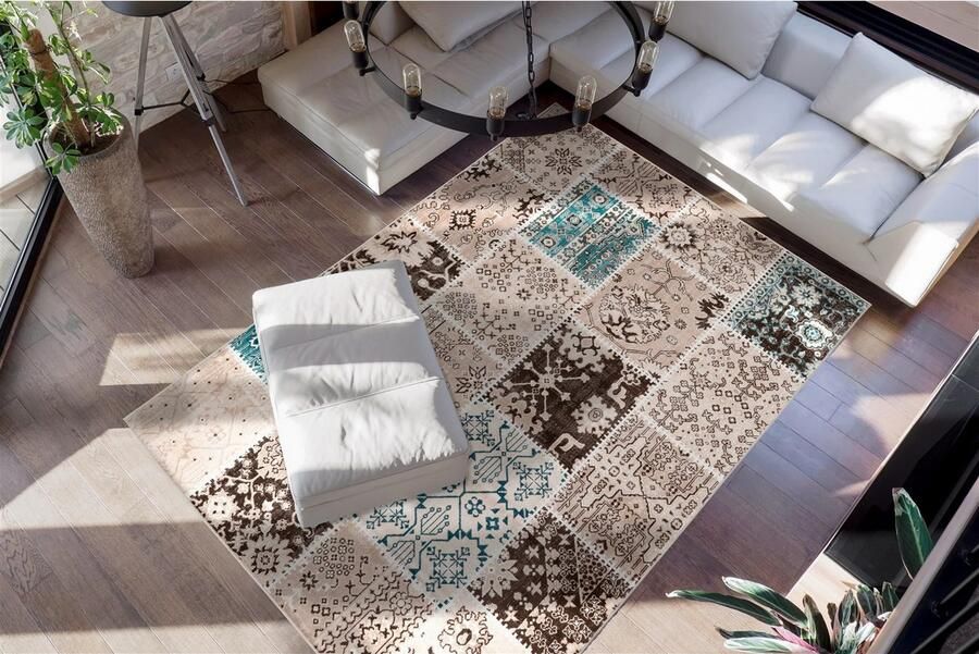 Calo-deluxe Vloerkleed Ruzica-404 Platweefsel vintage-design woonkamer - Foto 6