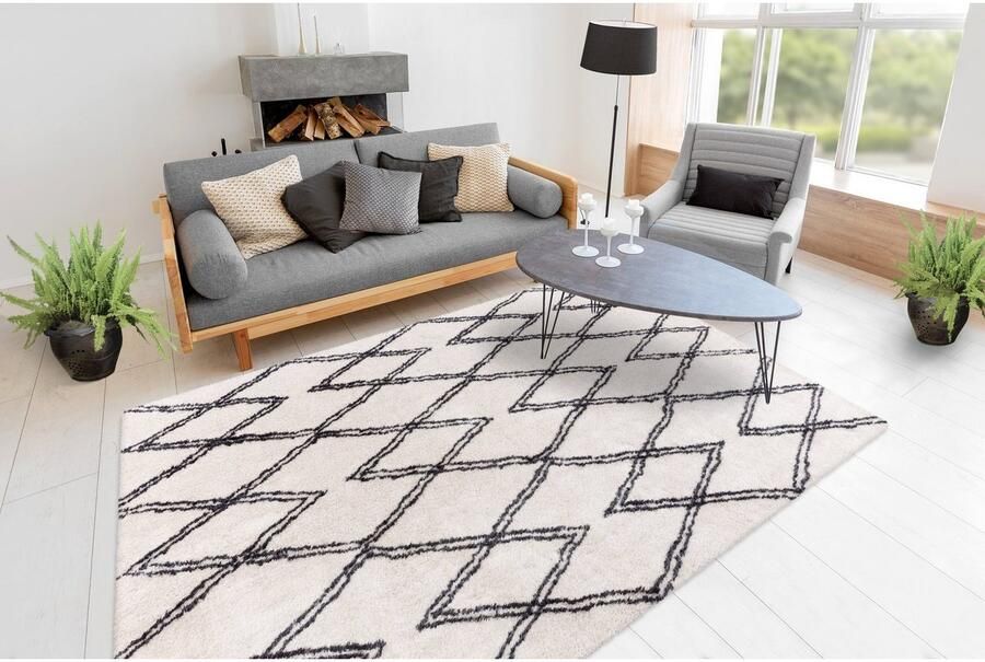 Me gusta Vloerkleed Orlando 325 Zachte hoogpolige tapijt subtiel ontworpen geschikt voor vloerverwarming - Foto 5