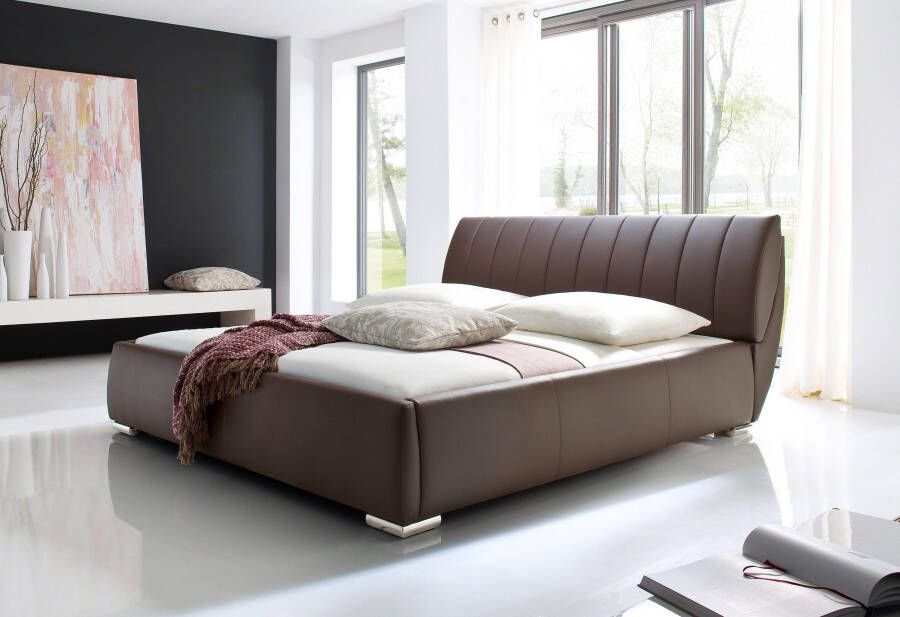 Meise EMOB Bed met opbergruimte Davos 180x200 bruin Gestoffeerde tweepersoonsbedden Bruin Hout; Kunstleer; Spaanplaat Gestoffeerde tweepersoonsbedden Tweepersoons Normaal bed Op voorraad - Foto 7