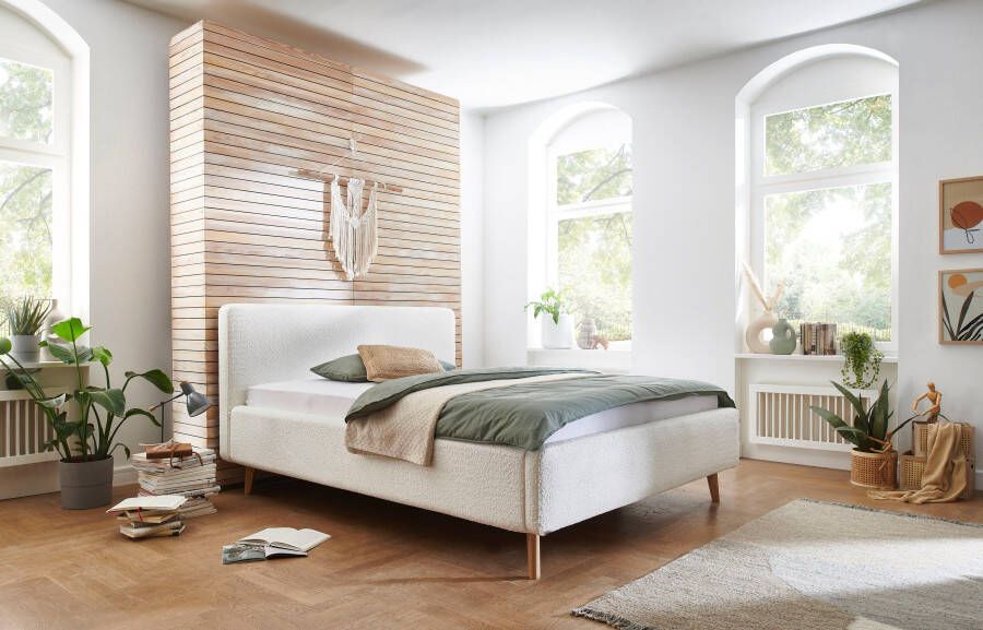 Meise EMOB Bed Dalila 140x200cm teddystof met opbergruimte wit Gestoffeerde tweepersoonsbedden Wit Polyester Gestoffeerde tweepersoonsbedden Tweepersoons Normaal bed Op voorraad - Foto 8