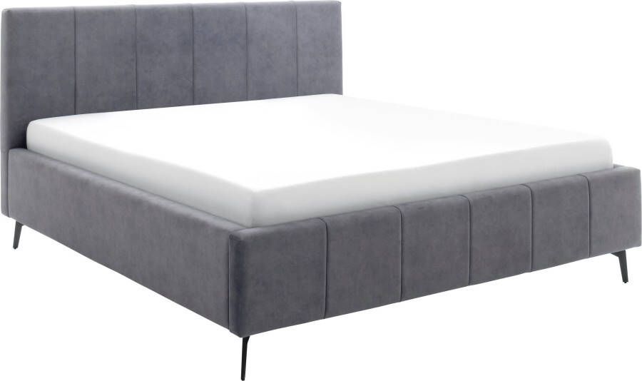 Meise EMOB Tweepersoonsbed Lizzie 180x200cm met opbergruimte antraciet Gestoffeerde tweepersoonsbedden Antraciet Polyester Gestoffeerde tweepersoonsbedden Tweepersoons Normaal bed Op voorraad - Foto 20