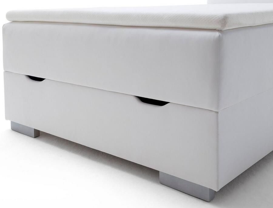 Meise.möbel Boxspring Las Vegas 2 inclusief ledverlichting in het hoofdbord met bedkist en topmatras - Foto 5