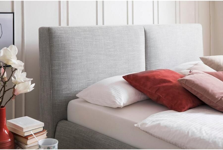 Meise EMOB Bed met opbergruimte Celine 180x200 antraciet Gestoffeerde tweepersoonsbedden Antraciet Textiel Gestoffeerde tweepersoonsbedden Tweepersoons Normaal bed Op voorraad - Foto 7