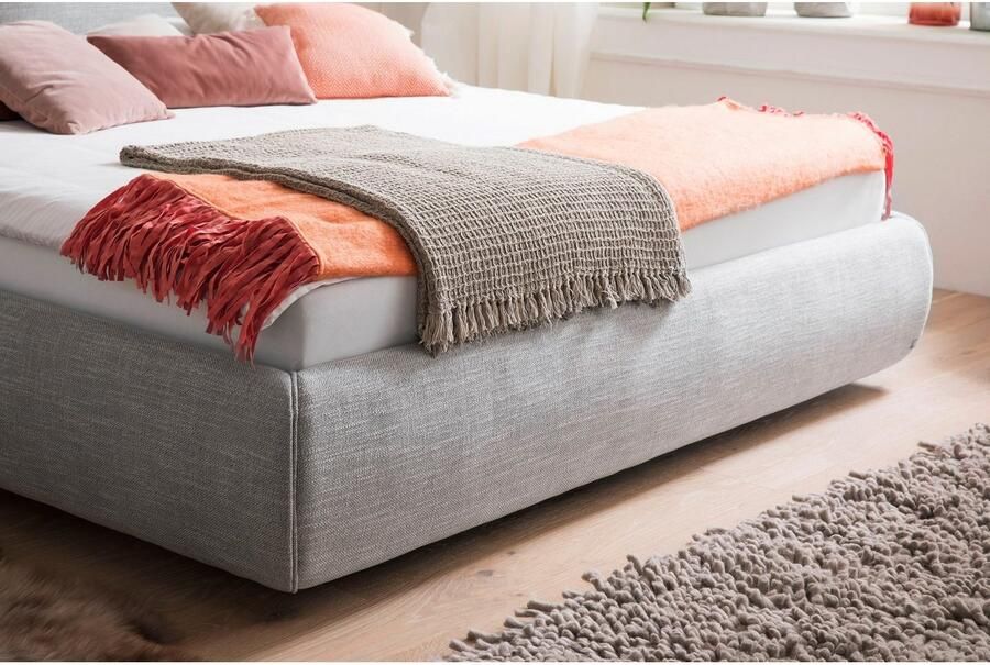 Meise EMOB Bed met opbergruimte Celine 180x200 antraciet Gestoffeerde tweepersoonsbedden Antraciet Textiel Gestoffeerde tweepersoonsbedden Tweepersoons Normaal bed Op voorraad - Foto 8