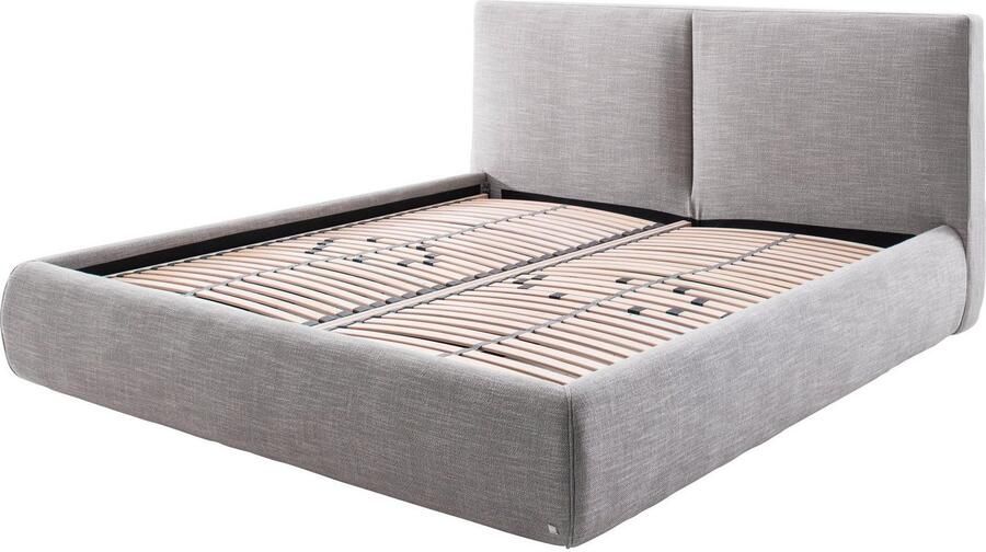 Meise EMOB Bed met opbergruimte Celine 180x200 antraciet Gestoffeerde tweepersoonsbedden Antraciet Textiel Gestoffeerde tweepersoonsbedden Tweepersoons Normaal bed Op voorraad - Foto 12