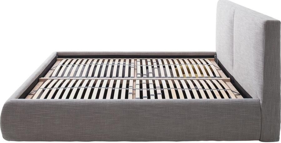 Meise EMOB Bed met opbergruimte Celine 180x200 antraciet Gestoffeerde tweepersoonsbedden Antraciet Textiel Gestoffeerde tweepersoonsbedden Tweepersoons Normaal bed Op voorraad - Foto 16