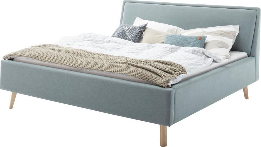 Meise.möbel Gestoffeerd bed Frieda naar keuze met lattenbodem en bedkist - Foto 3