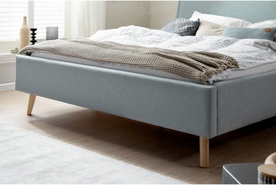 Meise.möbel Gestoffeerd bed Frieda naar keuze met lattenbodem en bedkist - Foto 5