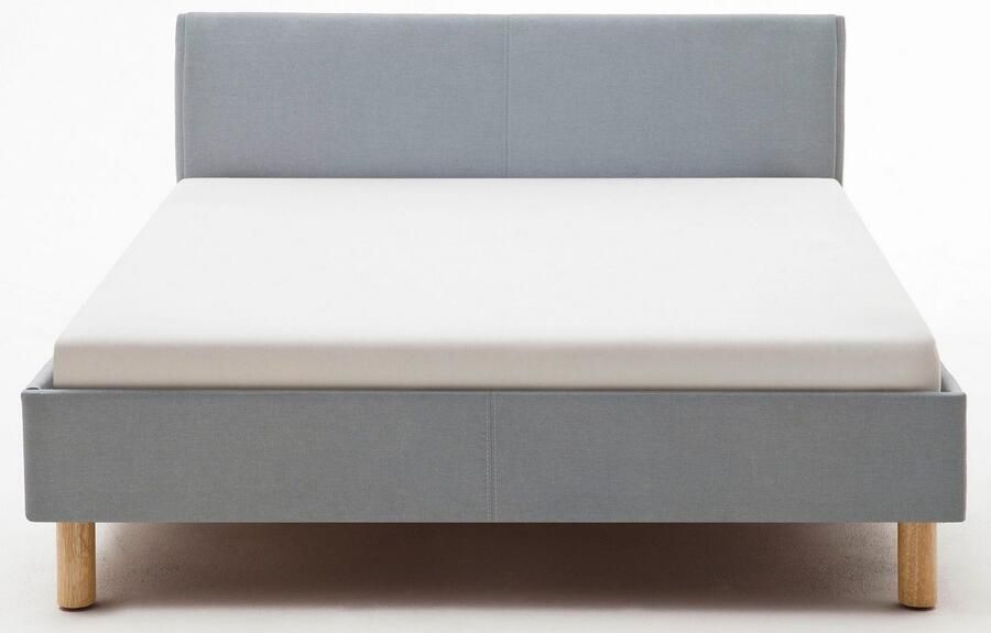 Meise EMOB Gestoffeerd bed Amber 140x200 ijsblauw Gestoffeerde tweepersoonsbedden Blauw Textiel Gestoffeerde tweepersoonsbedden Tweepersoons Normaal bed Op voorraad - Foto 7
