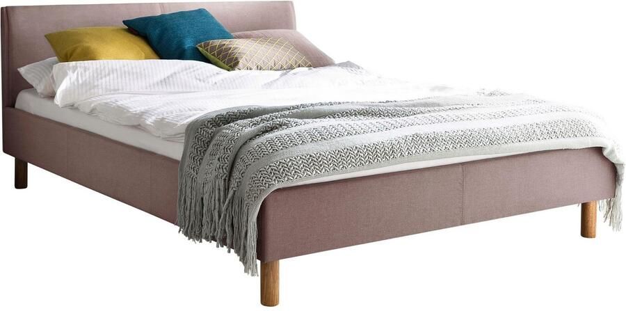 Meise EMOB Gestoffeerd bed Amber 140x200 ijsblauw Gestoffeerde tweepersoonsbedden Blauw Textiel Gestoffeerde tweepersoonsbedden Tweepersoons Normaal bed Op voorraad - Foto 10