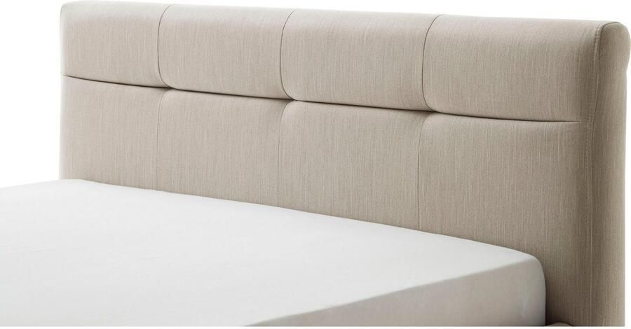 Meise EMOB Bed Laika 140x200cm met opbergruimte beige Gestoffeerde tweepersoonsbedden Beige Polyester Gestoffeerde tweepersoonsbedden Tweepersoons Normaal bed Op voorraad - Foto 7