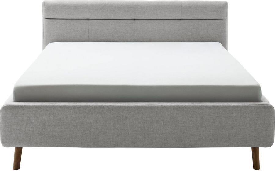 Meise Mobel Meise Möbel Lotte gestoffeerd bed houten lattenbodem hoofdbord doorgestikt - Foto 20