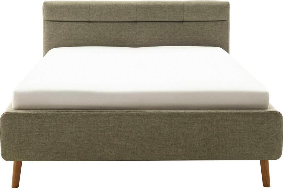 Meise Mobel Meise Möbel Lotte gestoffeerd bed houten lattenbodem hoofdbord doorgestikt - Foto 15