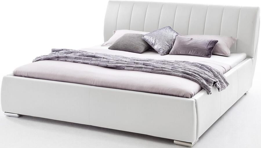 Meise EMOB Bed met opbergruimte Davos 200x200 kingsize wit Gestoffeerde tweepersoonsbedden Wit Hout; Kunstleer; Spaanplaat Gestoffeerde tweepersoonsbedden Tweepersoons Normaal bed Op voorraad - Foto 4