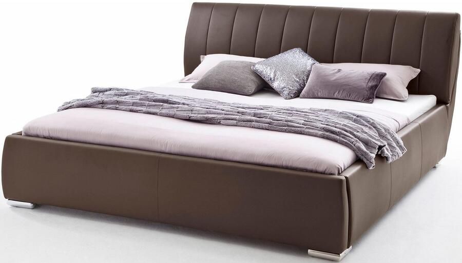 Meise EMOB Bed met opbergruimte Davos 180x200 bruin Gestoffeerde tweepersoonsbedden Bruin Hout; Kunstleer; Spaanplaat Gestoffeerde tweepersoonsbedden Tweepersoons Normaal bed Op voorraad - Foto 5